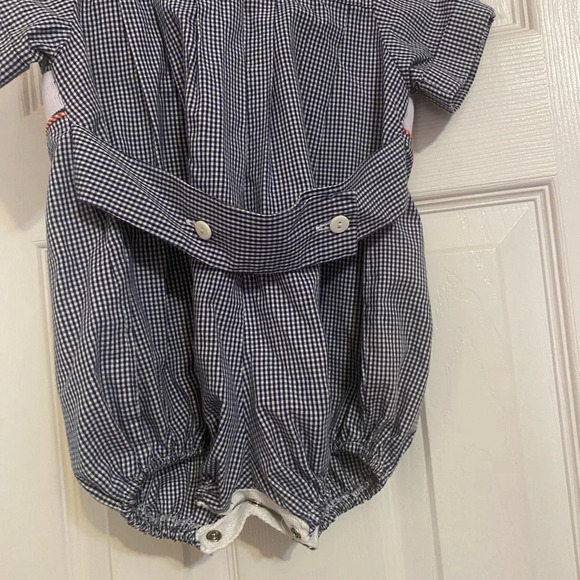 Wish Upon A Star Smocked Crab Bubble Romper - Picture 9 of 10